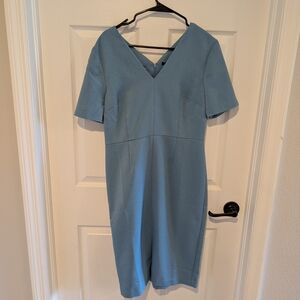 Elegant Blue Women's Dress